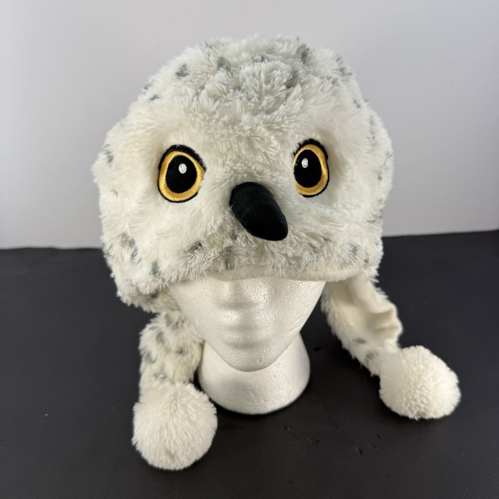 Harry Potter Hedwig Owl Beanie Faux Fur Lined Hat Accessory Innovations Youth